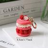 Simple Funny Fruit Dessert Pendant Simulation Food Keyring Fashion Cake Keychain  Best Friend Gift