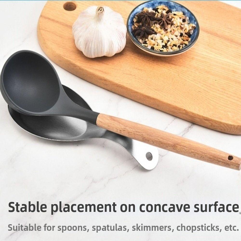 2 шт. Держатель кухонной утвари из нержавеющей стали, штабелируемый держатель для лопаток, подставка для ложек, органайзер для плиты