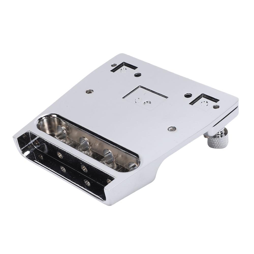 Silver Bass Bridge Metal Saddle Bridge Premium Bass Guitar Bridge For Guitar Repair