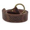 Средневековый тисненый викингский Вегвизир ремень с О-образным кольцом из ПУ-кожи ретро ренессанс