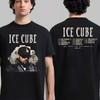 Черная футболка Ice Cube 4 Decades of Attitude Tour 2026 - Высококачественная, Удобная, Дышащая, Ретро Подарок Y2k Ins