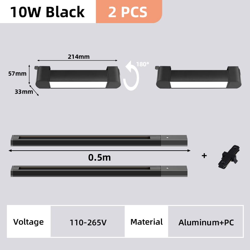 Новые трековые светильники алюминиевый потолочный трековый светильник прожектор лампа 110-220 В трековый светильник для дома магазин одежды Домашний декор