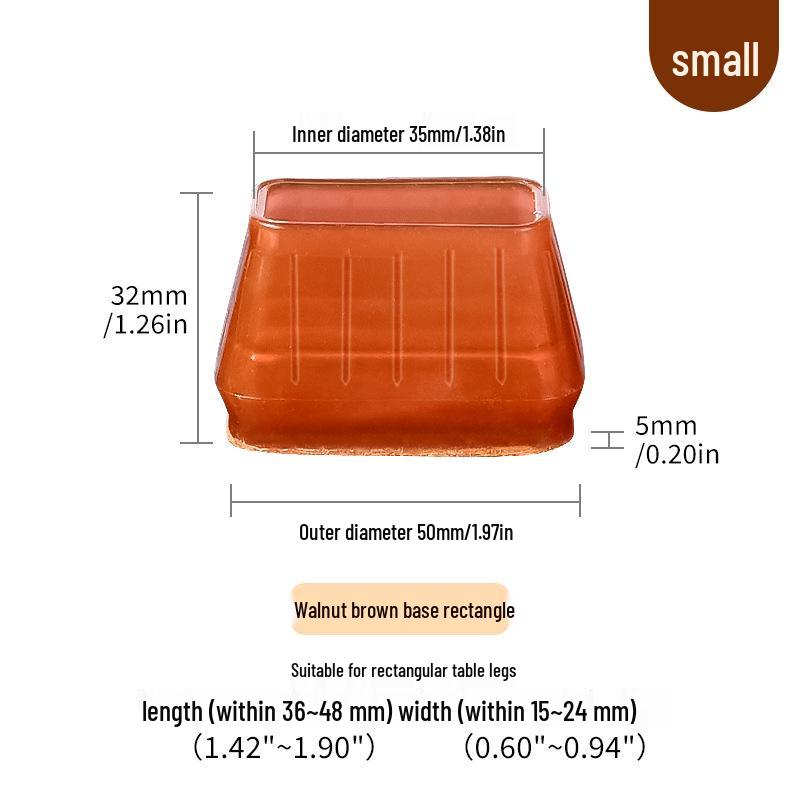 Силиконовые накладки на ножки стульев с фетровыми накладками - Защита мебели и снижение шума