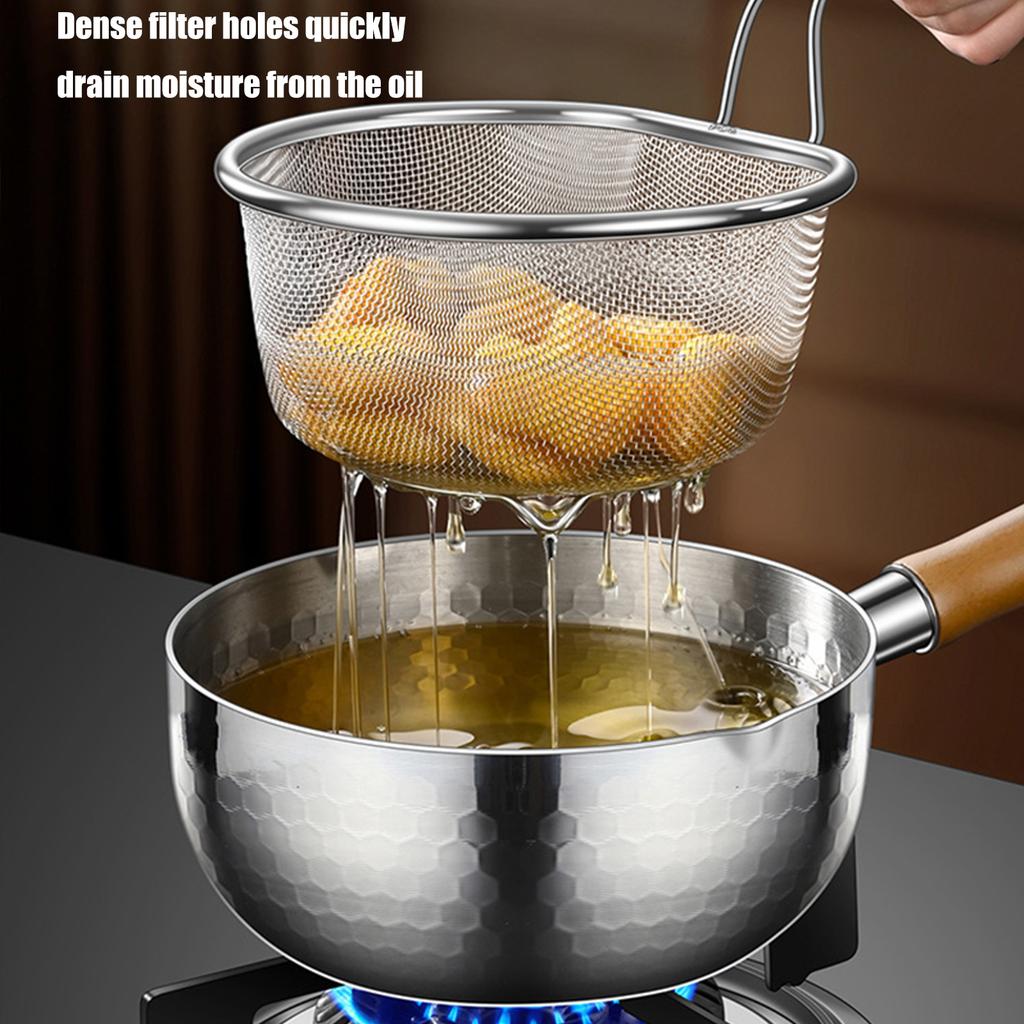 Корзина для жарки 304 Нержавеющая сталь Дуршлаг Эффективный фильтр для эффективной фильтрации и слива различных ингредиентов