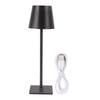 LED Desk Lamp Simple Metal Texture 3 Color Modes Dimmable Tap Control Eye Protection Table Lamp for