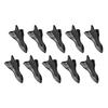 Alpha Racing Air Vortex Generator Shark Fin Set of 10 Spoiler, Roof Wing Pointed End Style