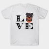 T Shirt Women Cute Rottweiler Dog Love Harajuku Print Kawaii Tshirt Summer Short Sleeve Female T-Shirt Top Tee