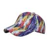 Европейская и американская бейсболка с принтом тай-дай и граффити для мужчин и женщин с постепенным изменением цвета солнцезащитный козырек