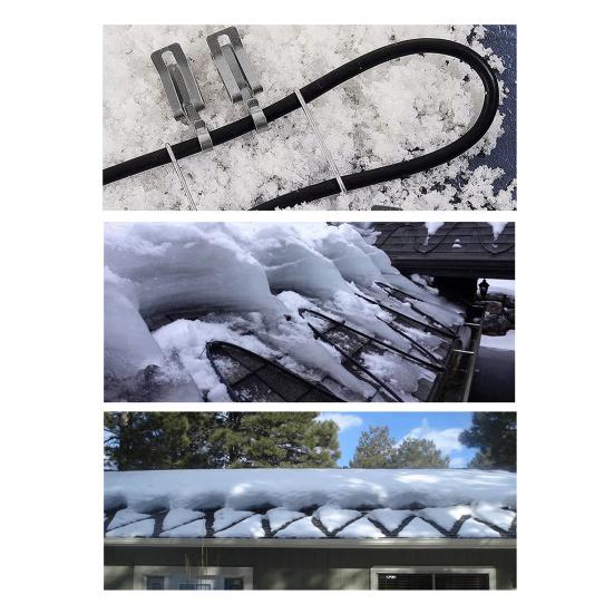 30 шт. Клипсы для рождественских огней Металлические крючки для желобов Высокая несущая способность Атмосферостойкие