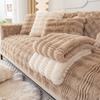 Thicken Rabbit Plush Sofa Cover Universal Non-slip Sofa Mat Winter Warm Soft Sofa Towel Couch Cushion for Living Room Home Decor