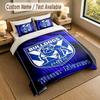 Bedding Set 1 Duvet Cover 2 Pillowcases Canterbury-Bankstown Bulldogs Print Soft Bed Linen Bedroom Decor
