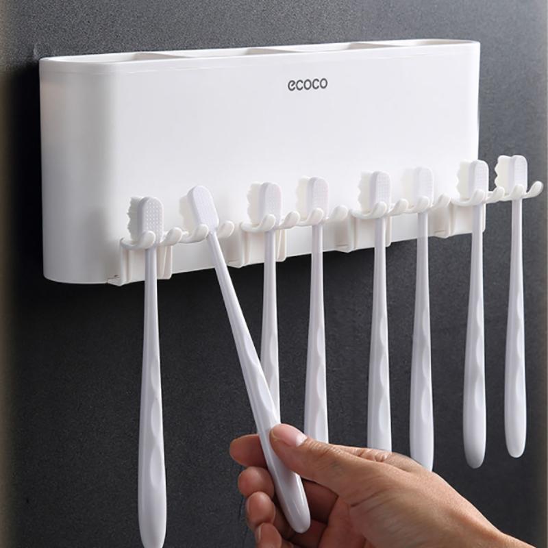 Аксессуары для ванной комнаты, органайзер, держатель для зубных щеток, автоматический дозатор для зубной пасты, держатель для зубных щеток, настенное крепление, набор инструментов