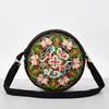 Flowers Embroidery Canvas Crossbody Bag for Women Messenger Bag Cellphone Pouch Purse Women's Small Shoulder Bags Crossbody Satchel