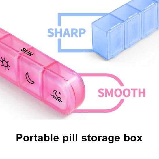 Еженедельный органайзер для таблеток 4 раза в день, 28 отделений, прочный, прозрачный, черный, для путешествий на 7 дней, контейнер для хранения таблеток и капсул