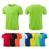 Men's Summer T-shirt Quick Dry Short-sleeved Round Neck Work Clothes Casual Running Tee Top
