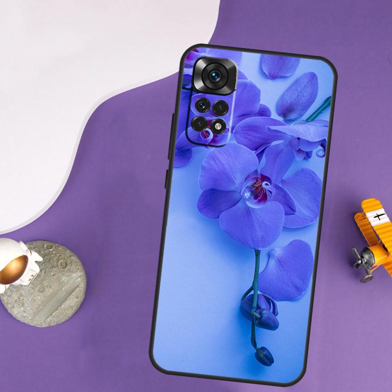 Цветной чехол с орхидеями для Xiaomi Redmi Note 14 13 Pro 12 9 10 11 Pro 10S 11S 12S Redmi 14C 13C 10C 12C