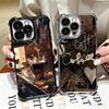Черный Кофе Модный Стиль Покрытие Чехол для Телефона Для Iphone 16 17 Pro Max Air 16E 14 15 Plus 12 13 Mini Противоударный Подушка Безопасности Обложка