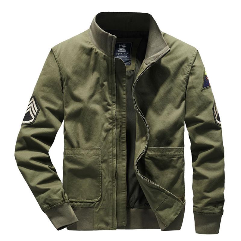 Куртка мужская весна и осень новый стиль красивая повседневная свободная большого размера мужская молодежная верхняя куртка пилот тренд