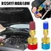 Adapter Quick Fitting Coupler For R1234YF To R134A High Low Side Adapter Fitting Connector Car Tools Car Airconditioning Fitting