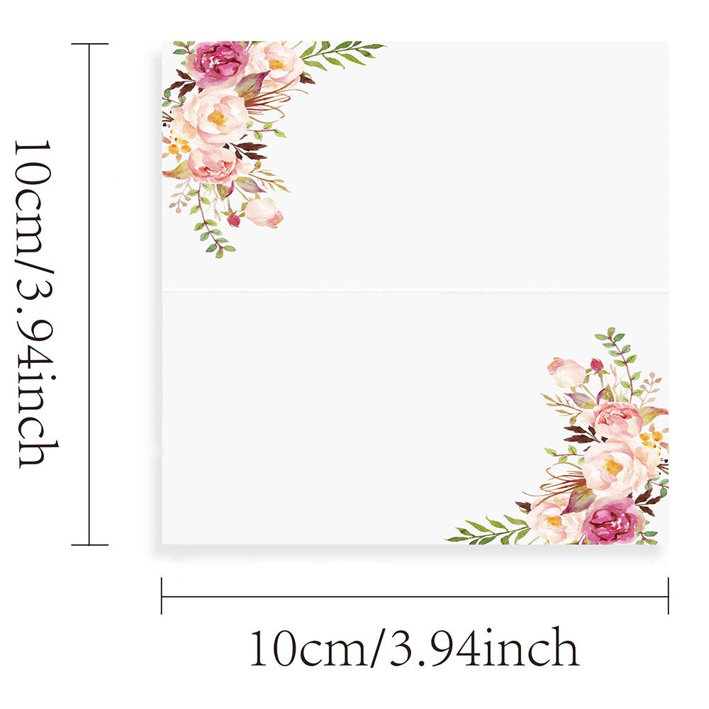 50 wedding printed seat cards, wedding name cards, 3D printed rose cards, wedding tables