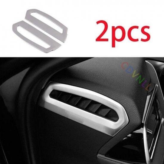 Steel For Toyota Camry 2018-2023 Cover Trim Dash Side Air Outlet Vent Silver