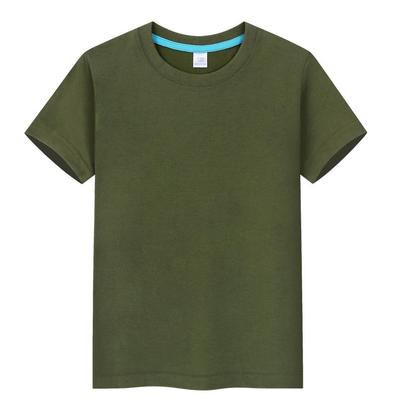 Детская футболка конфетного цвета с короткими рукавами, классная форма для детского сада, пустая, нарисованная вручную