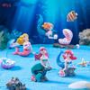 4Pcs Kawaii Reef Mermaid Doll Fish Tank Aquarium Decorations Ornaments Home Decor Cute Cake Topper Toy Gift Diy Decoration