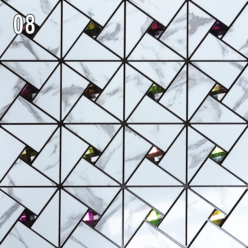 Наклейка на стену из металлической мозаики в европейском стиле, самоклеящаяся настенная плитка, фартук для гостиной, фон для телевизора, настенный декор, мозаичная палочка