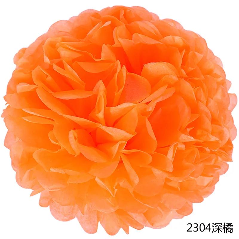 6-14inch(15-35cm) Handmade Tissue Party Flower Ball Decoration Paper Pompoms Wedding Decorative Baby Shower Birthday Favor Decor