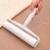 Long-Handle Lint Roller: Hair & Dust Removal Sticky Brush with Tearable Rolls for Floor and Bed.