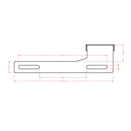 Кронштейн для камеры видеорегистратора ALE, кронштейн номерного знака мотоцикла для задней камеры (верхний левый)