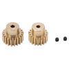 32P 0.8M RC Motor Gears Aluminum RC Motor Pinion Set for 110 RC Car 3.175mm Motor Axle18 and 20T