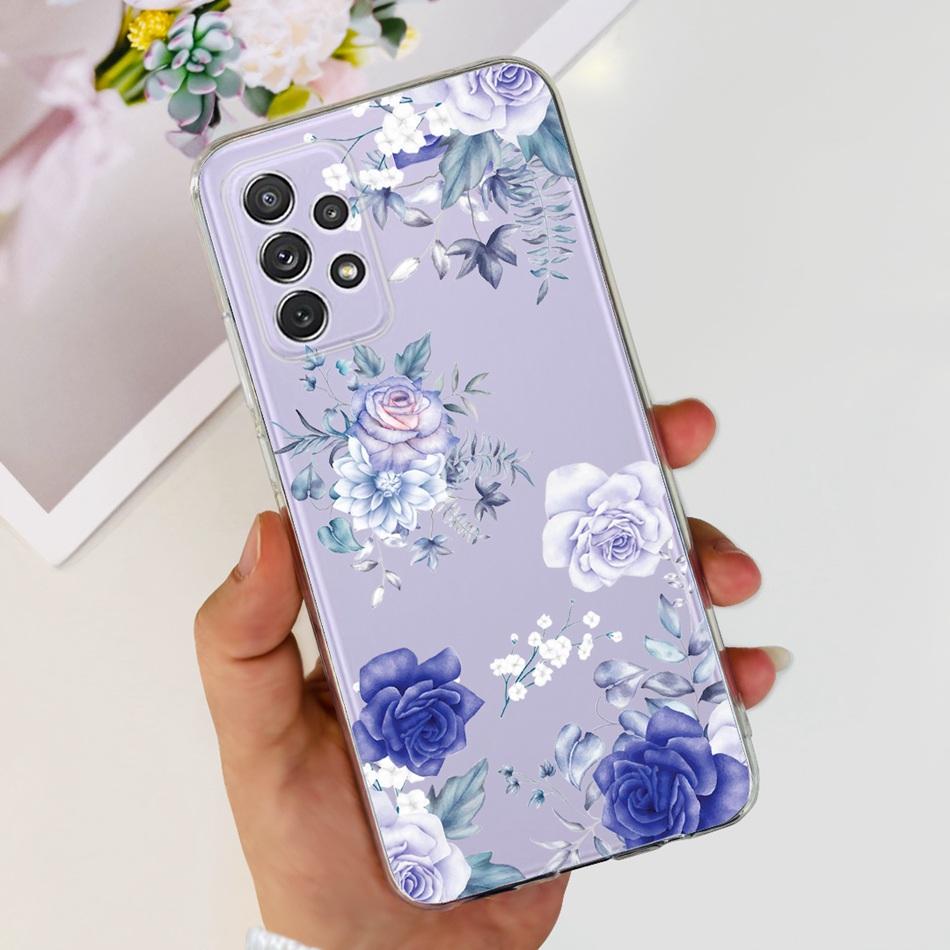 Чехол для Samsung Galaxy A52 Чехол Samsung A52s 5G Элегантная Печать Мягкий Силикон ТПУ Задняя Крышка Телефона Для Samsung A52 4G 5G A 52 52s