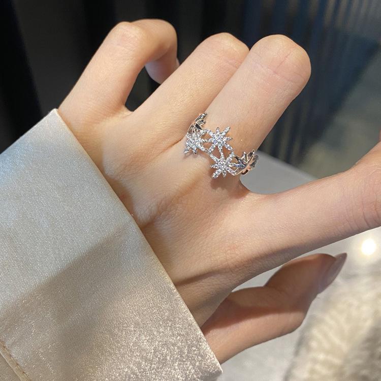 Кольцо с нерегулярным ретро-цирконом и аметистом, регулируемое