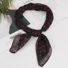 1 PC Ladies' Polka Dot Small Square Scarf With Printed Polka Dot Scarf, Silk Scarf