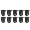 10pcs Set Durable Safe Plastic Hydroponic Basket Cup for Garden Balcony Planting(Black)