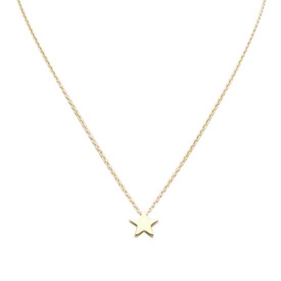 Ожерелье, простая антикоррозийная женская цепочка на ключицу в форме пятиконечной звезды