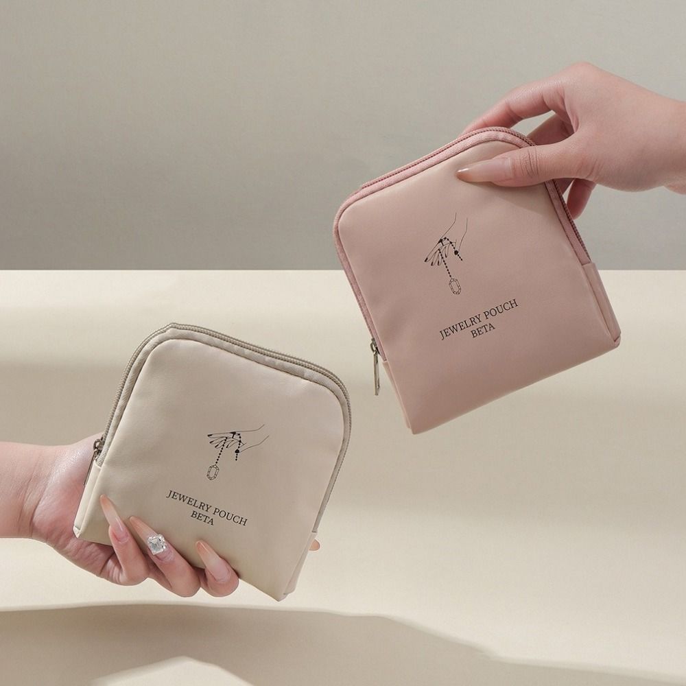 Single/Double Layers Zipper Jewelry Bag Mini Jewelry Pouch Jewelry Storage Bag Necklaces