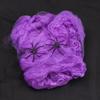 Colorful Halloween Spider Web Stretchable Cotton Cobwebs Elastic Scary Party Scene Props for Halloween Christmas Eve Parties