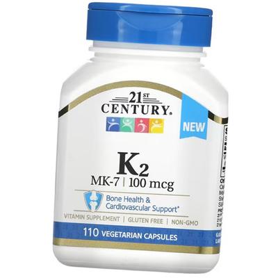 Витамин К2, Менахинон-7, Vitamin K2 MK-7 100, 110вегкапс (36440101)