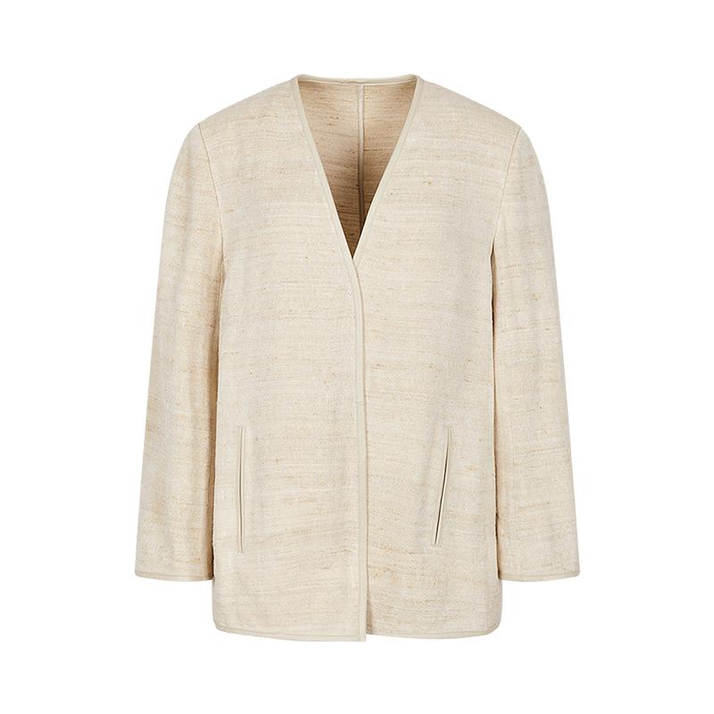 LESS Spring 2026 Collarless Loose Fit Blazer