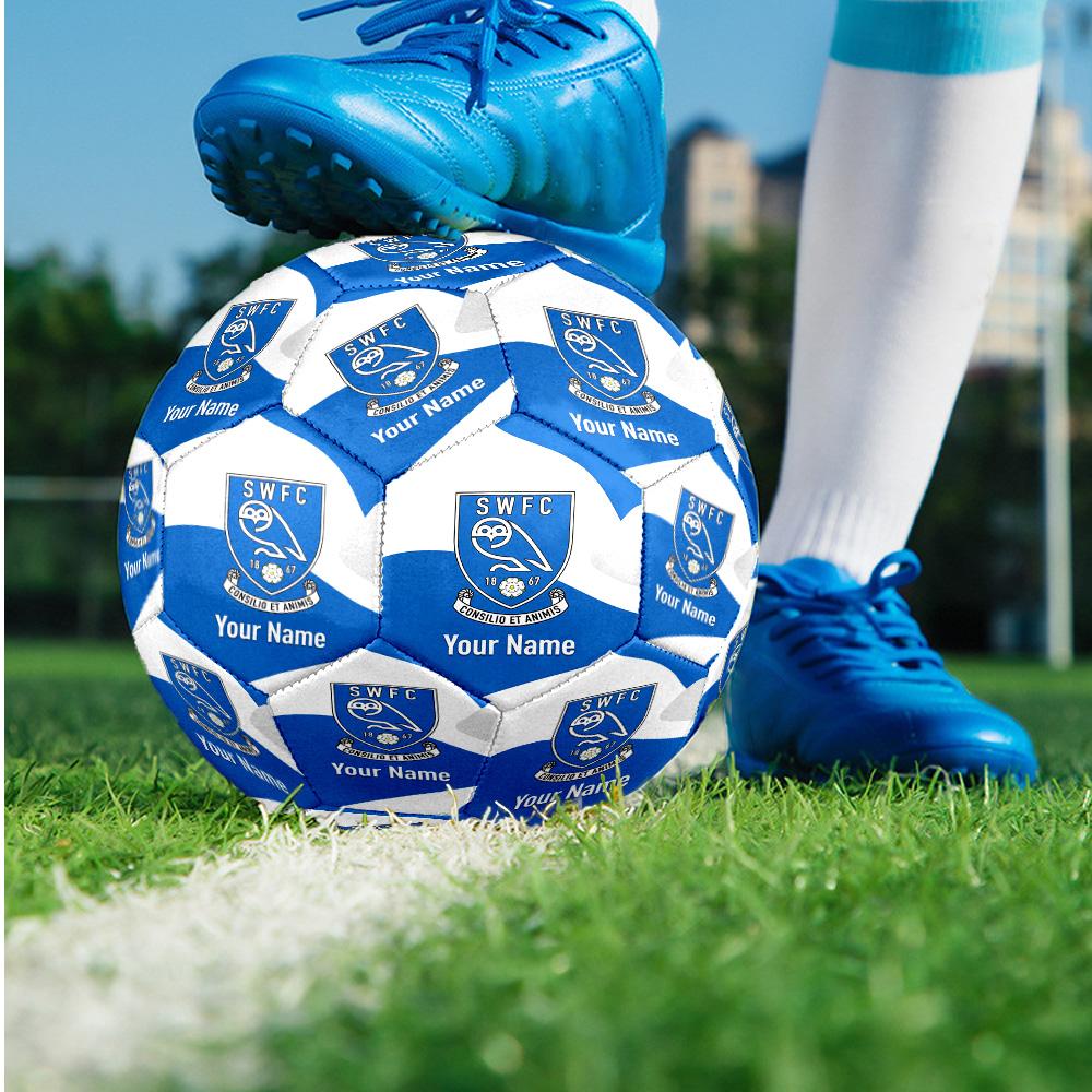 Sheffield Wednesday FC Fashion Size 5 Football Wearproof Non‑Slip Soccer Ball For Sports Training Entertainment Use