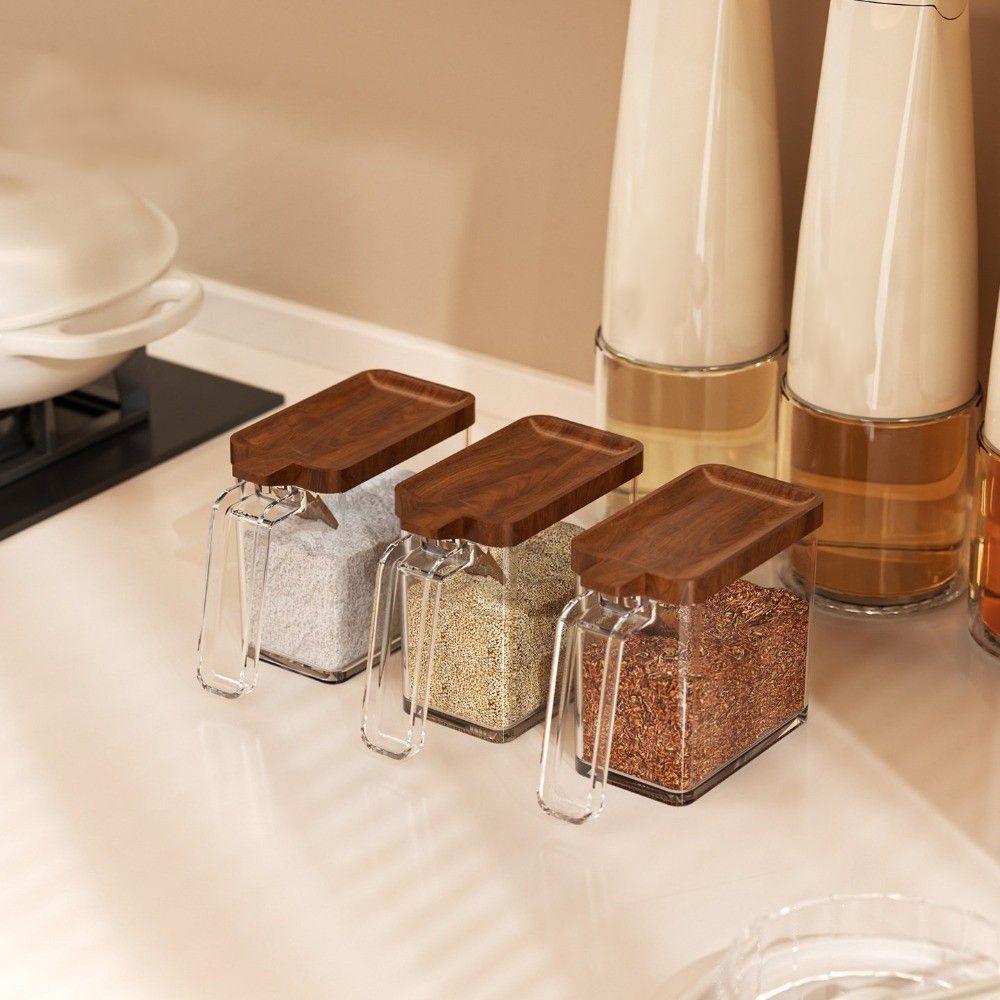 Leak-proof Seasoning Jars Sealed Spice Storage Box Condiment Storage Container Kitchen Supplies