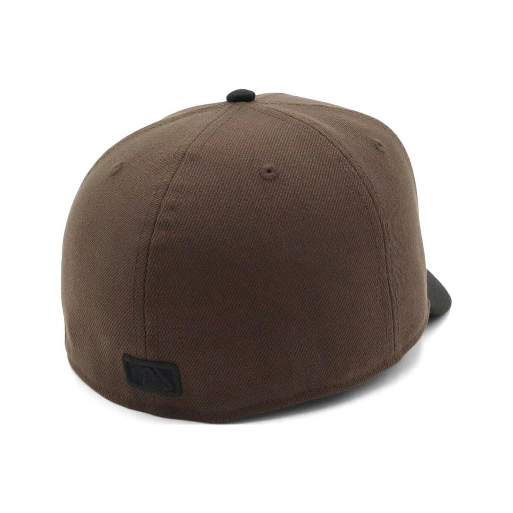 Кепка New Era 59Fifty ONSPOTZ SD 7 San Diego Padres, двухцветная, эксклюзивная, грецкий орех/черный, с козырьком 1/2",