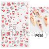 Nail Art Stickers, Romantic Valentine'S Day Love Cartoon Panda Love Adhesive Nail Stickers