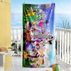 Digital Circus Personalized Text Beach Towel Super Soft Microfiber Quickdry Fabric Perfect for Traveling Yoga Camping and Swimming