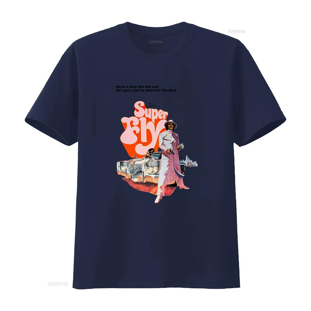 Super Fly T Shirt Classic Movie Retro Style Superfly Vintage Design Fashionable vintage Washed Unisex Soft homme streetwear