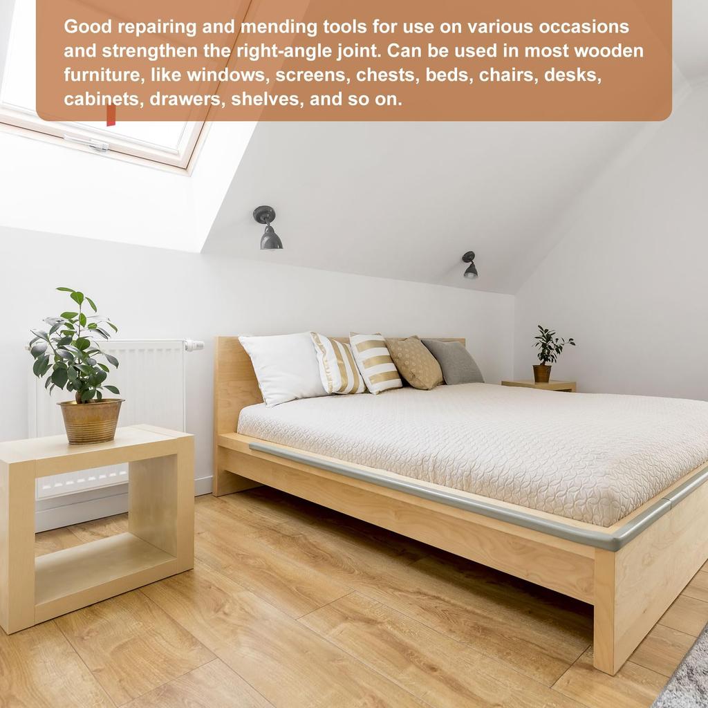 DTGN 80 x 80 x 20mm L Bracket Corner Brace 4 Pcs Perfect for