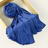 Modal Solid Color Hot Drilling Long Towel Headscarf Soft Mercerized Cotton Scarf Women CustomScarf