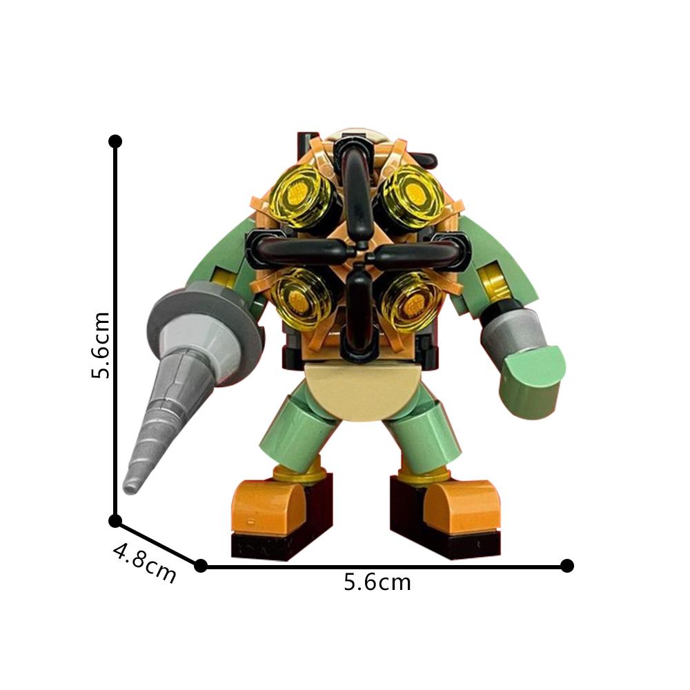 MOC BioShock Модель робота Строительные блоки Стрелялка Большой Папочка Робот Меха Фигурка Кирпичный Конструктор Подарок для Взрослого